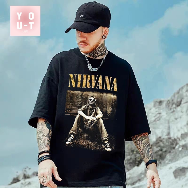 YOU-T💥เสื้อยืดไซส์ใหญ่สตรีทเท่ | เทคนิคล้างน้ำหนักพิเศษ วินเทจอเมริกัน ผ้าฝ้าย100% ไม่หดตัว | ไซส์ S-4XL โอเวอร์ไซส์