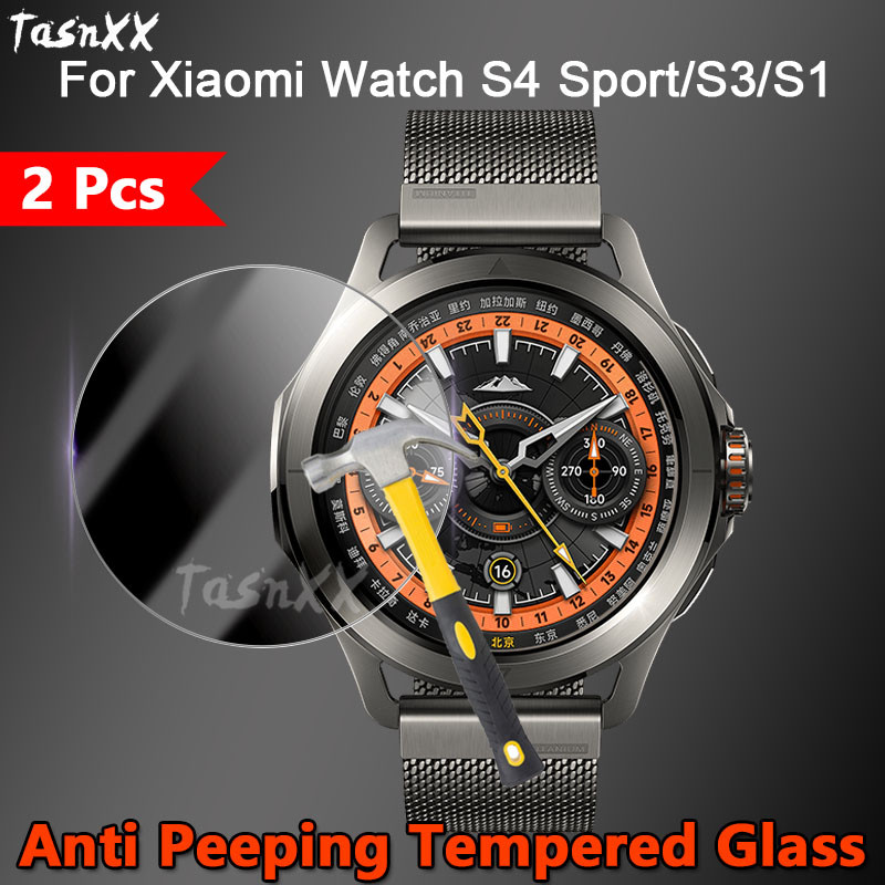 1/2/3/5 PCS สําหรับ Xiaomi นาฬิกา S4 Sport S3 S1 Pro SmartWatch 2.5D Ultra Slim HD Anti Peeping 9H ก