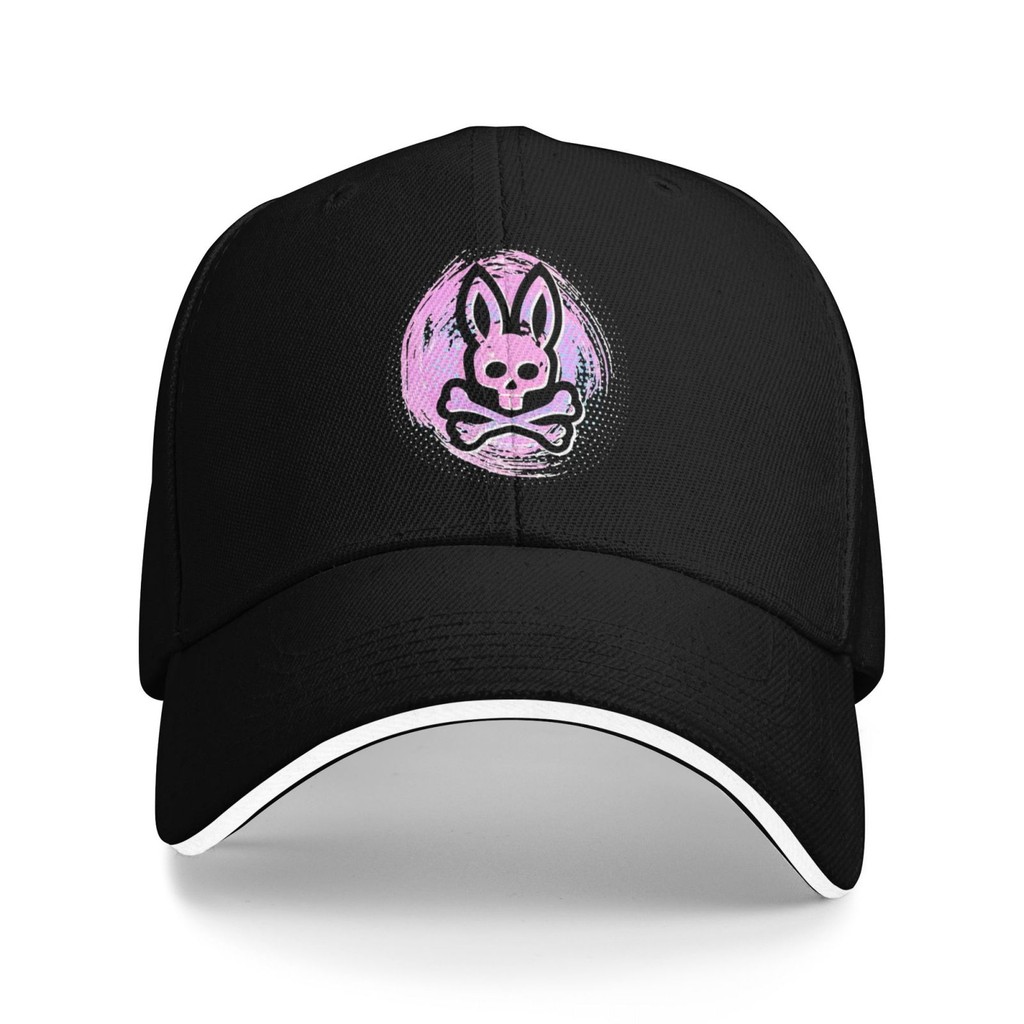 Psycho Bunny Downey Graphic หมวกเบสบอลแฟชั่นมาใหม่