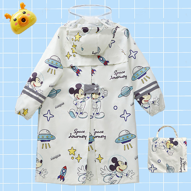 เสื้อกันฝนเด็กน้ําหนักเบา 77g กันน้ําพร้อมกระเป๋านักเรียน Space, M-XXXL, 2 สี & 5 พิมพ์ – ระบายอากาศได้, แบบพกพา, มายช้อยส์ของคุณแม่