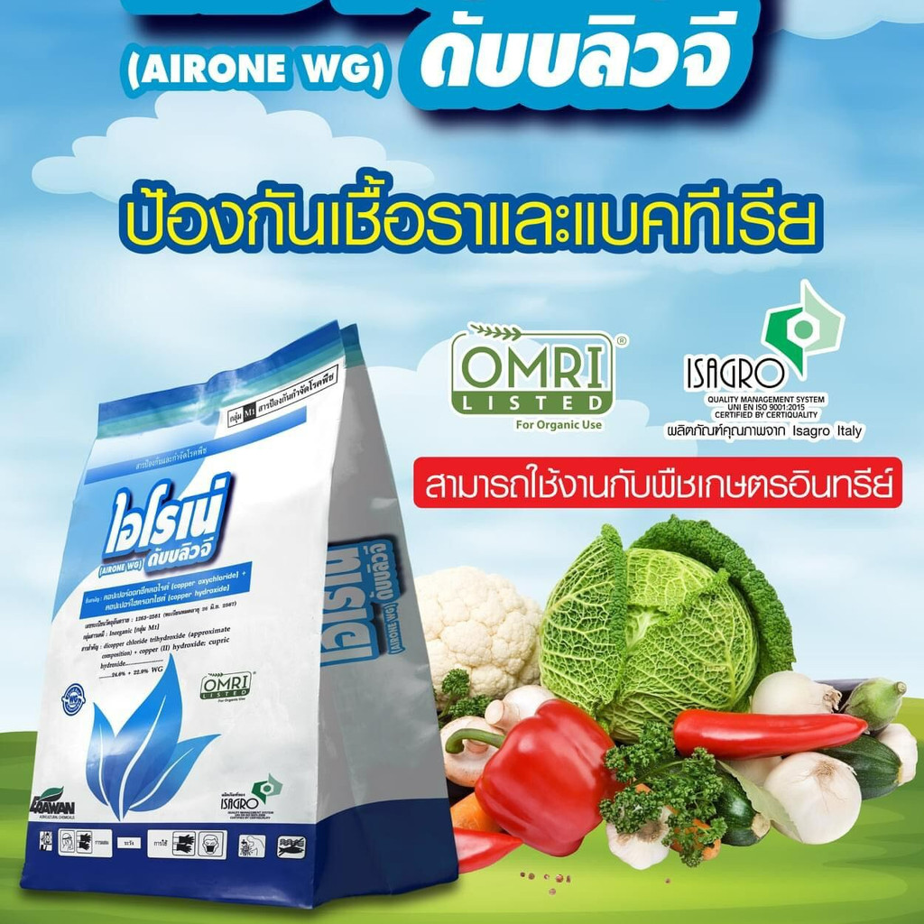 #ไอโรเน่ สารป้องกันกำจัดโรคพืชจากแบคทีเรีย และเชื้อรา แก้ปัญหาใบจุด ใบไหม้ ราน้ำค้าง #ร้านปุ๋ยดีเด่น