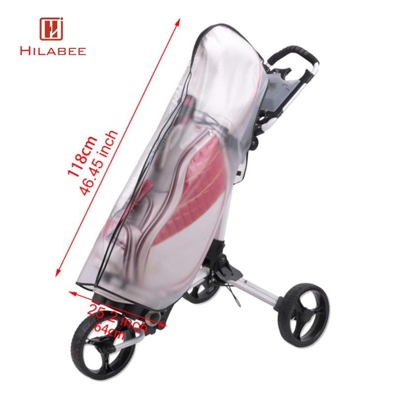 Hilabee Golf Bag Rain Cover Golf Bag Hood Clear Rainproof Dust Outdoor Golf Supplies Golf Bag Protec
