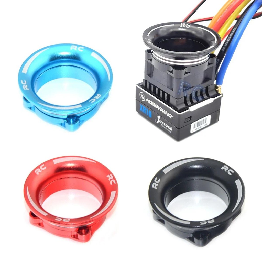 RC Drift รถอลูมิเนียม ESC พัดลมสําหรับ Sakura D3 D4 XIS XI HSP YD มอเตอร์ Air Inlet การกระจายความร้อนช่อง