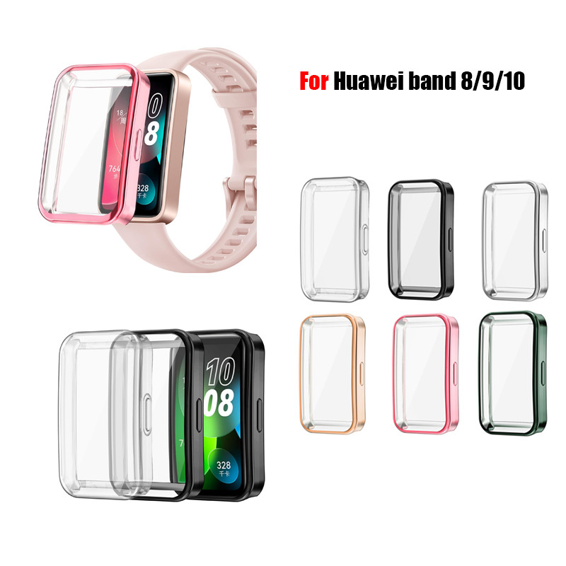 เคส ทีพียู ฝาครอบป้องกันหน้าจอสําหรับ Huawei band 8 9 10 เคสเต็มกรอบกันชนป้องกัน