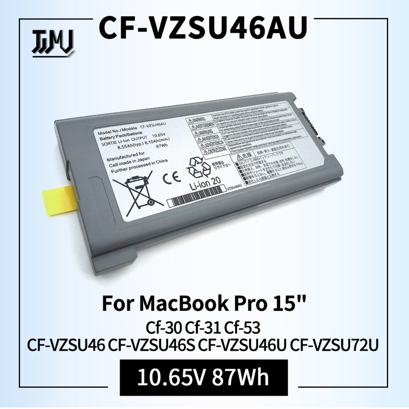 New Laptop Battery 9cell Replacement for Panasonic Toughbook Cf-30 Cf-31 Cf-53 CF-VZSU46 CF-VZSU46S 