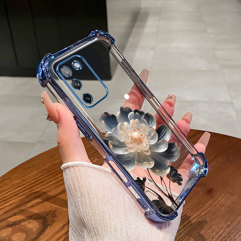 สําหรับ Vivo y04 y18 y29 y38 y39 y29s 4G 5G เคสโทรศัพท์ TPU ดอกบัวสร้อยข้อมือล่าสุด 2025 กันกระแทกการออกแบบใหม่ความงามกรณี SZ04