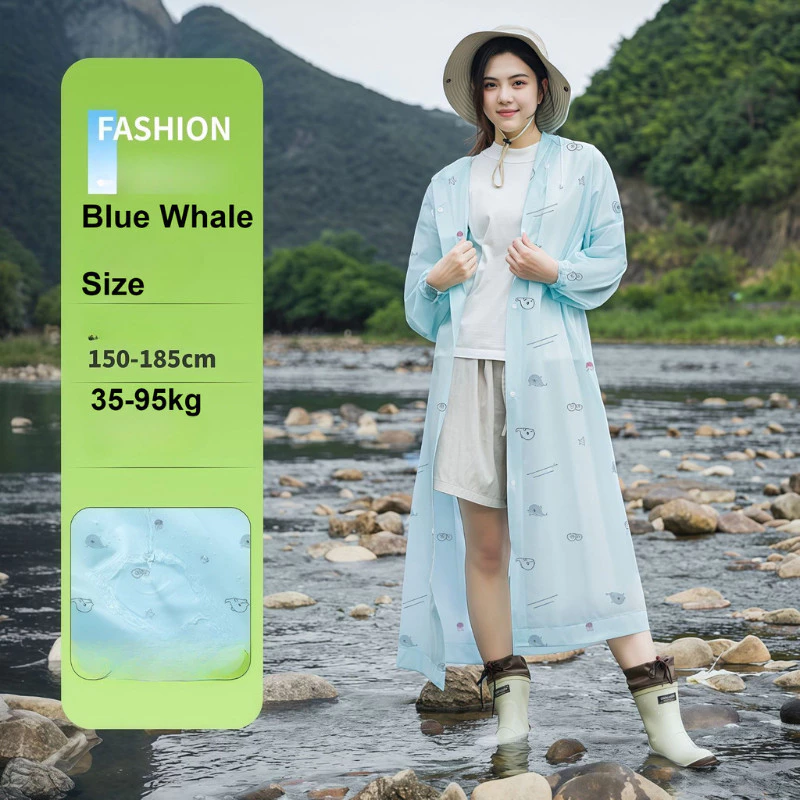 เสื้อกันฝนผู้หญิง แบบพกพา - รูปที่ 1