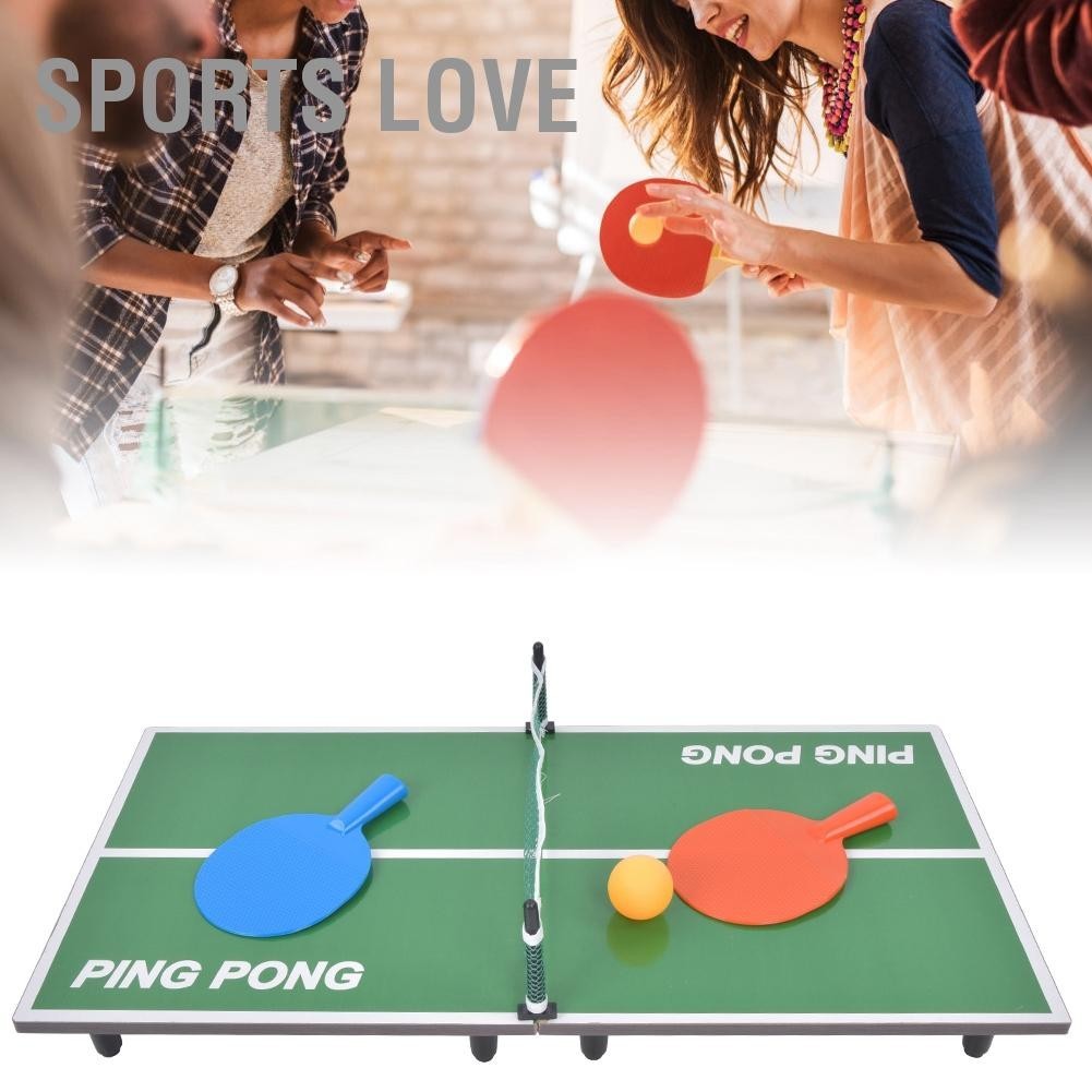 Sports Love ในร่มมินิปิงปองตารางเกมพับปิงปองโต๊ะผู้ปกครองเด็กความบันเทิงของเล่น