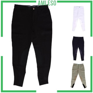 [Amleso] กางเกงขี่ม้า ขายาวถึงเข่า สําหรับผู้ชาย ผู้หญิง