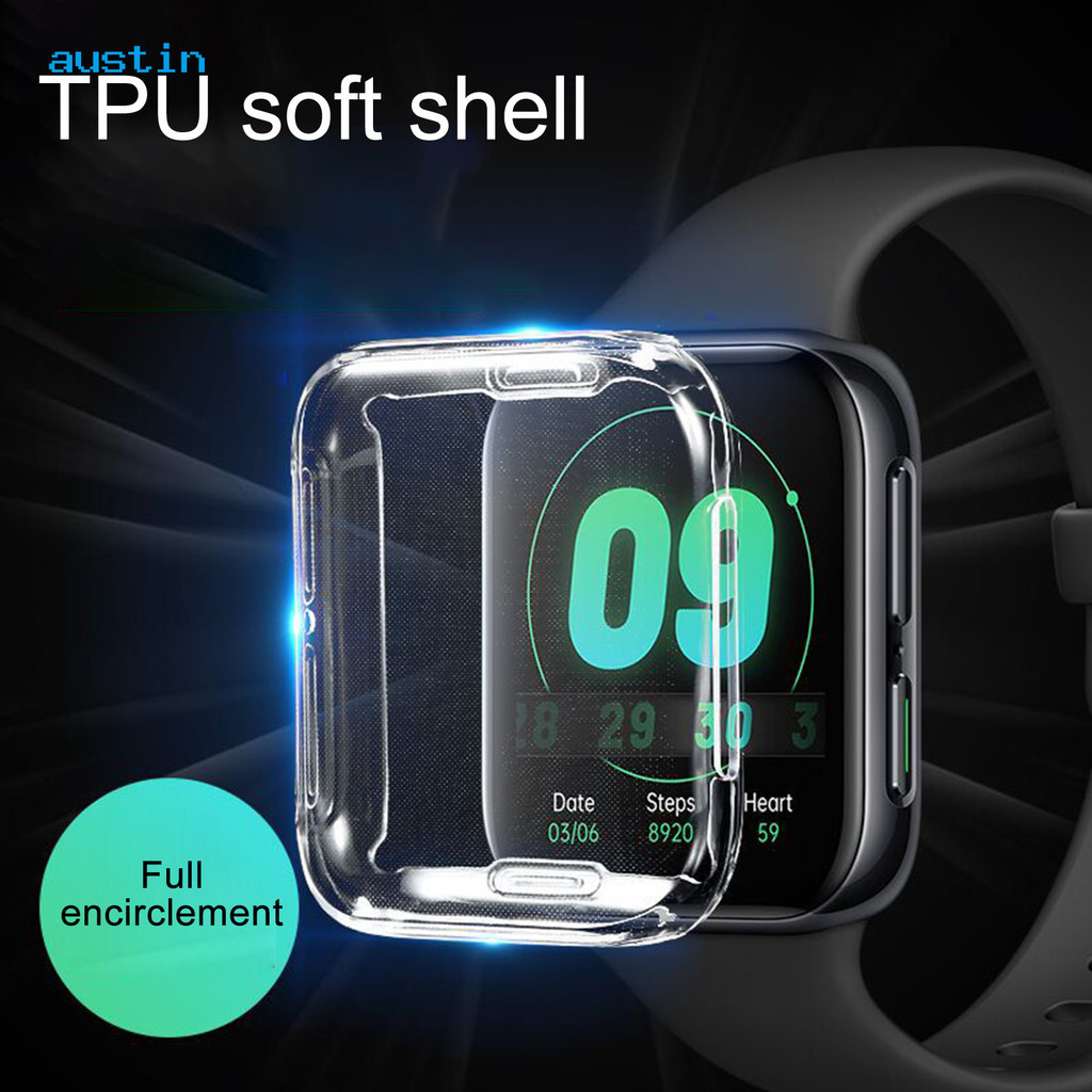 [AY] เคสใส TPU แบบนิ่ม ป้องกันนาฬิกาข้อมือ สําหรับ OPPO Watch 41 มม. 46 มม.