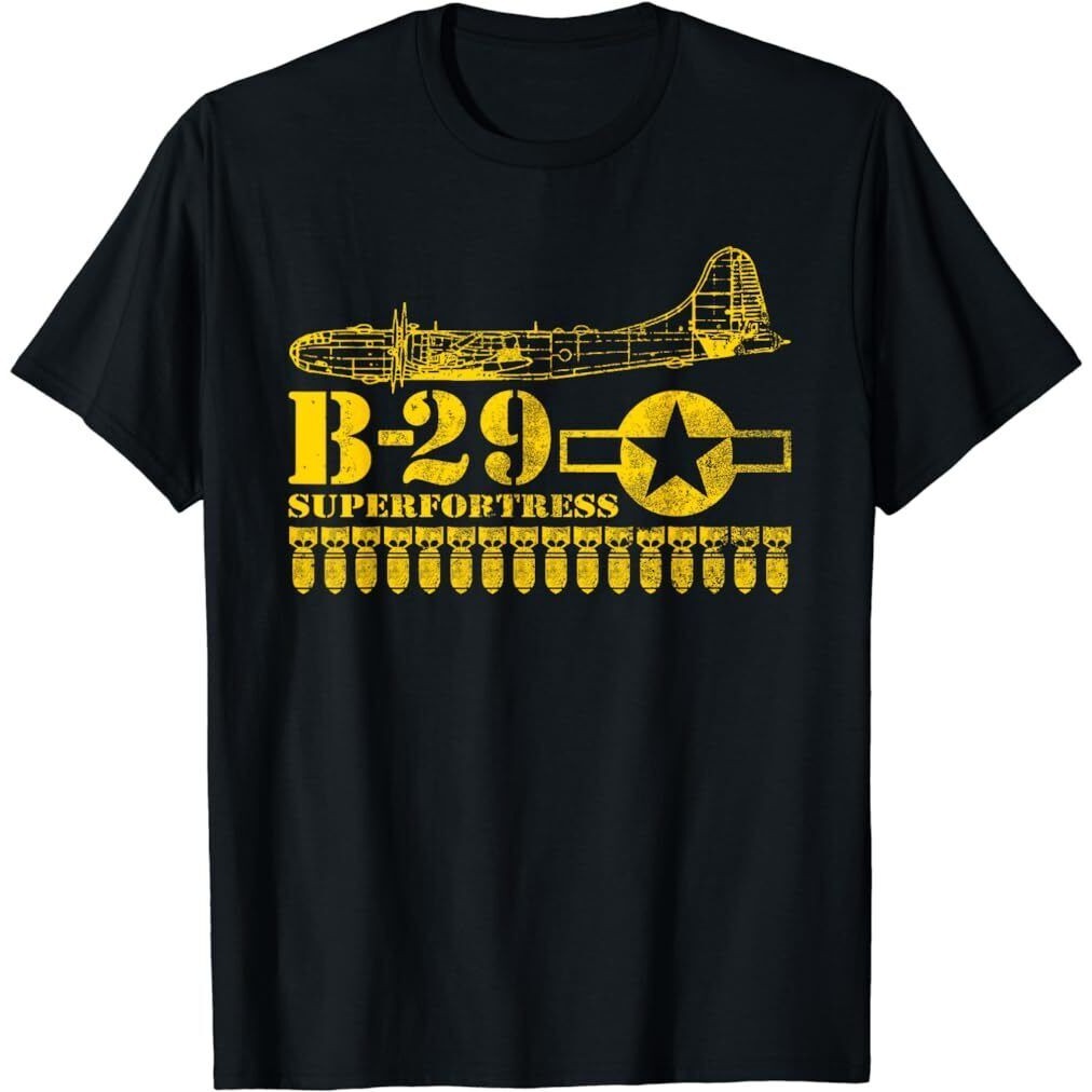เสื้อยืด พิมพ์ลายเครื่องบินรบ Superfortress Ww2 Air Force Bomber B-29