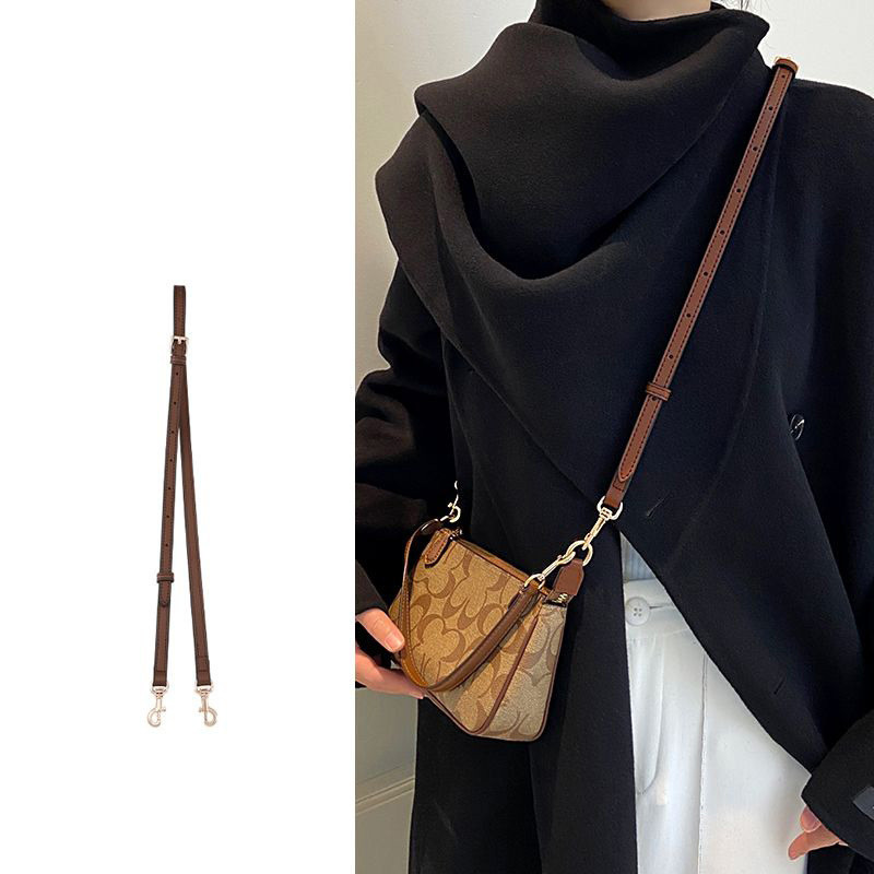 สายสะพายกระเป๋า หนังวัวแท้ ปรับได้ แบบเปลี่ยน สําหรับ coach nolita 19 Mahjong