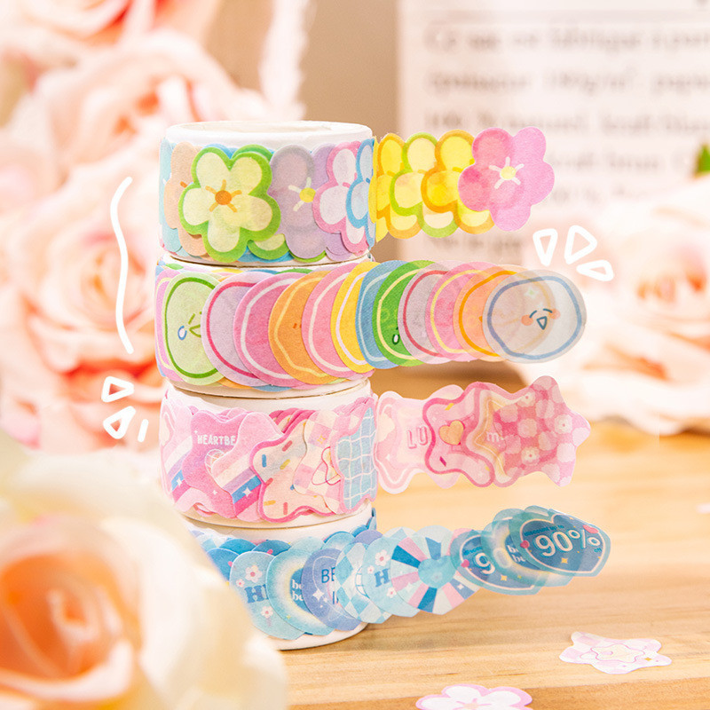 Enwei สติกเกอร์ ลายอิโมจิ สําหรับตกแต่งสมุดภาพ 100 ชิ้น