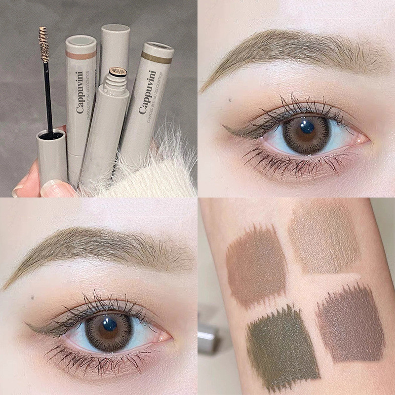 Cappuvini Light Color Eyebrow Dye Cream Matte Nature Water Proof ติดทนนานไม่ง่ายที่จะจางหายตาประณีตแต่งหน้าแบบพกพา