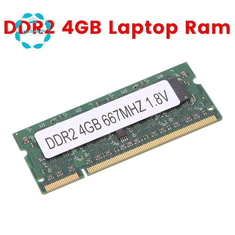 [quehenp9] หน่วยความจําแล็ปท็อป DDR2 4GB 667Mhz PC2 5300 SODIMM 1.8V 200 Pins สําหรับ Intel AMD