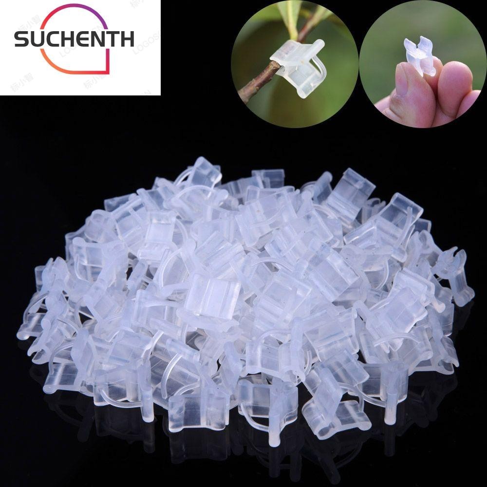 Suchenth คลิปหนีบปลูกต้นไม้ มะเขือเทศ แบบพลาสติก 100 ชิ้น