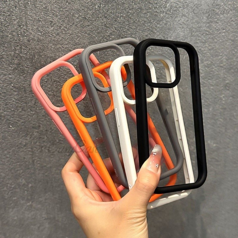 ใหม่ 2-in-1 เคสโทรศัพท์ PC แบบแข็ง กันกระแทก สําหรับ iPhone 15 14 13 12 11 ProMax