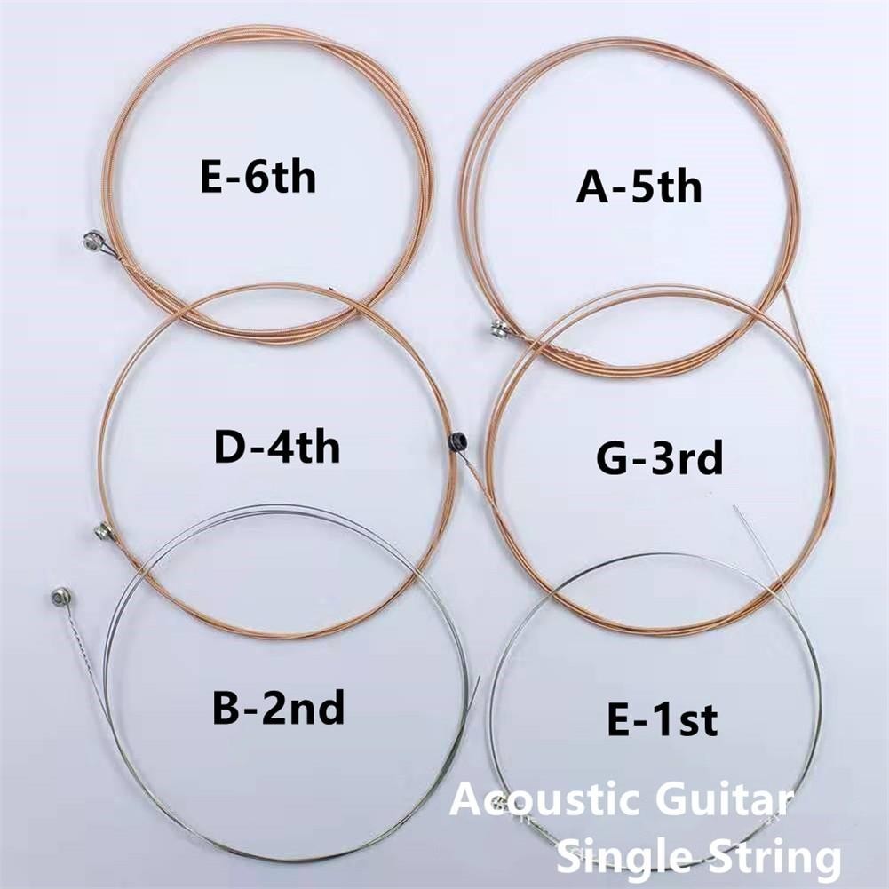 1 ชิ้นสําหรับสายกีตาร์ E-1st/B-2nd/G-3rd/D-4th/A-5th/E-6th.replacement Exceptional Tone Steel Core ค