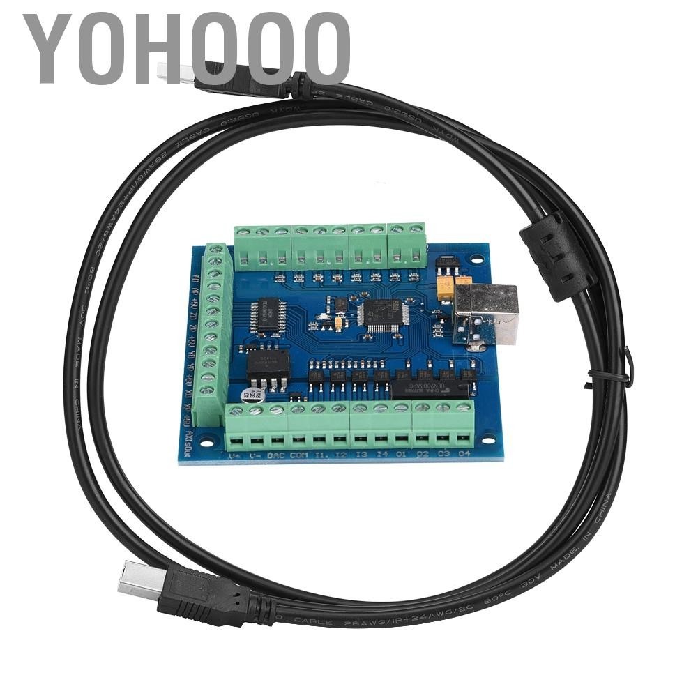 Yohooo USB 4 Axis 100KHz CNC Motion Controller Card Board for Engraving Suitable All Versions of versions.