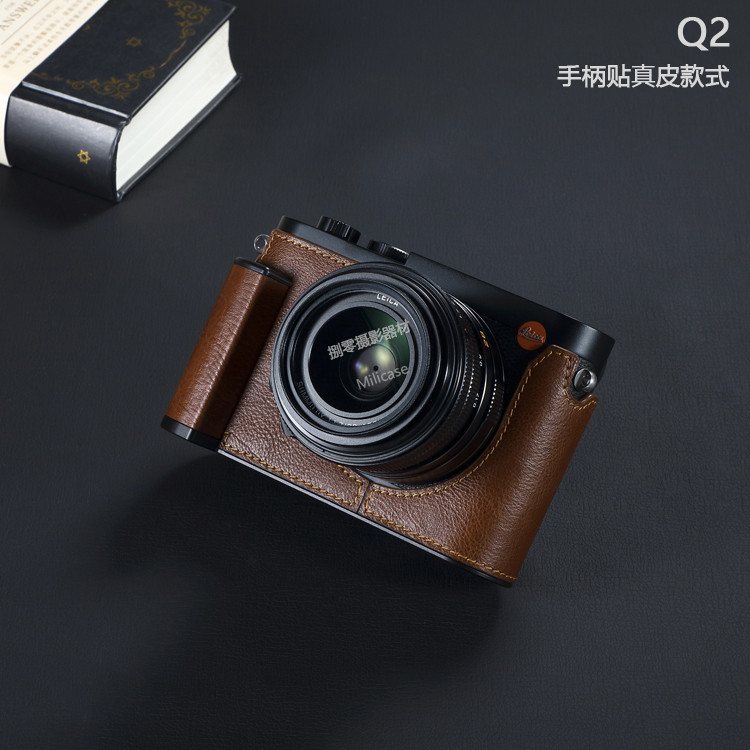 Milicase เคสหนังแท้ ป้องกันกล้อง สําหรับ Leica Leica Q3 Q2 Q QP