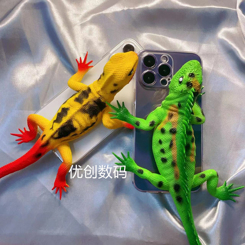 เคสโทรศัพท์มือถือนิ่ม ลายจิ้งจกจําลอง สําหรับ Apple รูปที่ 3