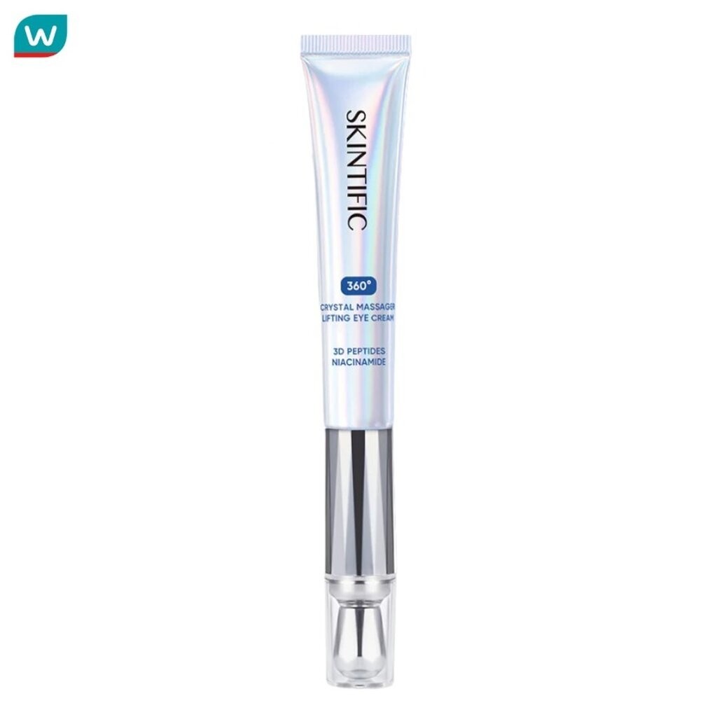SKINTIFIC สกินทิฟิค 360 ครีมบำรุงรอบดวงตา พร้อมเครื่องนวดคริสตัล 20 กรัม