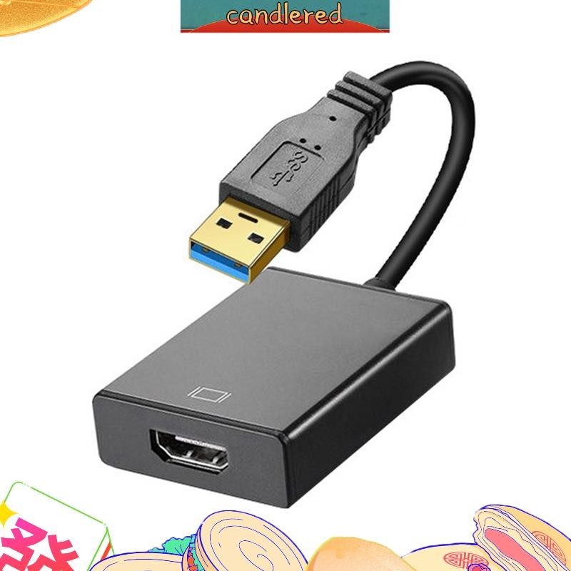 อะแดปเตอร์ USB 3.0 2.0 เป็น HDMI 1080P HD สายเคเบิลกราฟิกวิดีโอเสียง หลายจอแสดงผล