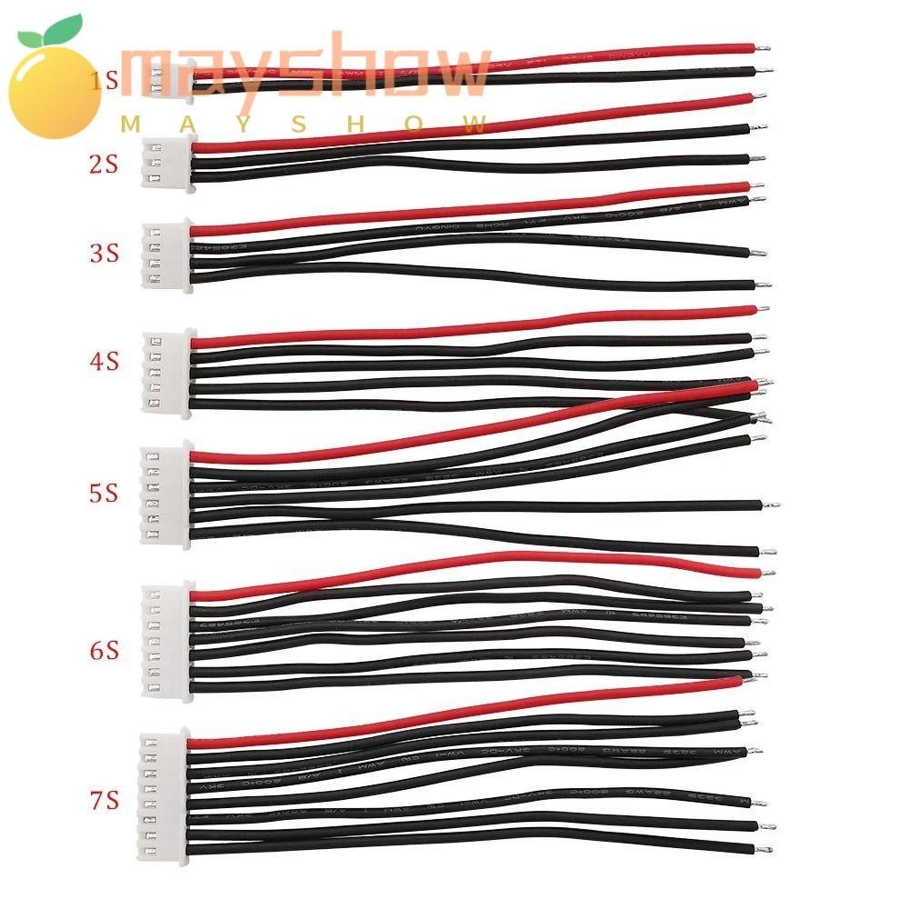 Mayshow RC Lipo แบตเตอรี ่ Balancer Charger Plug, 10 ซม.22AWG Wire Connector, สายซิลิโคน 2.54 มม.Pitch DIY Connector ปลั ๊ กลวด Lipo แบตเตอรี ่ Balance Charger สาย