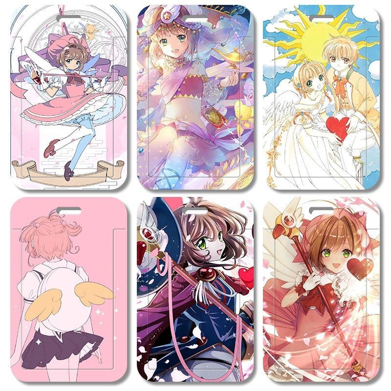 Cardcaptor Sakura DIY ปลอกบัตรประจําตัวส่วนบุคคล ที่ใส่บัตรพนักงาน/ธนาคาร ABS