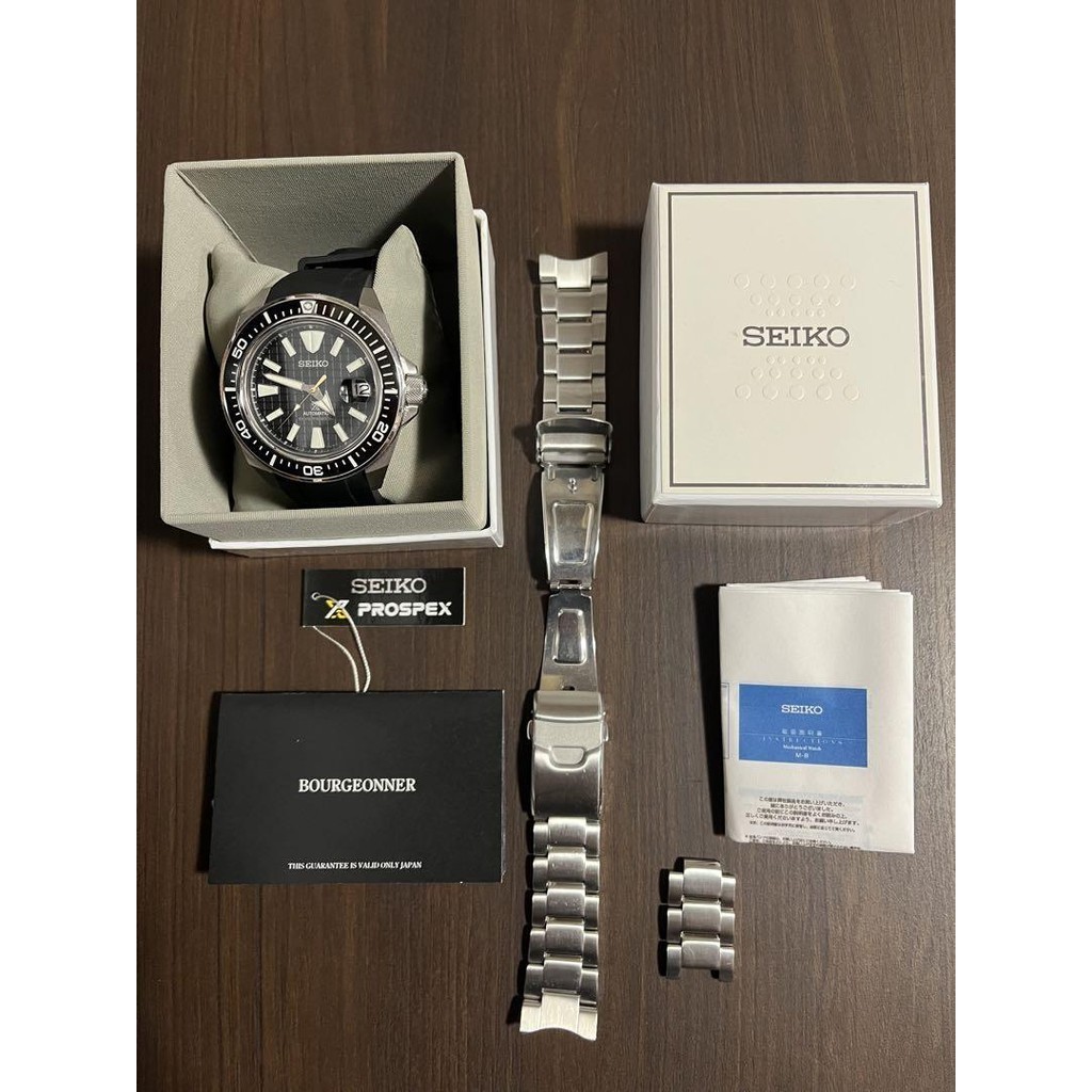 ส่งจากญี่ปุ่นของแท้ 100%Seiko Prospex Diver นาฬิกา Samurai ไขลานอัตโนมัติ รุ่น Overseas