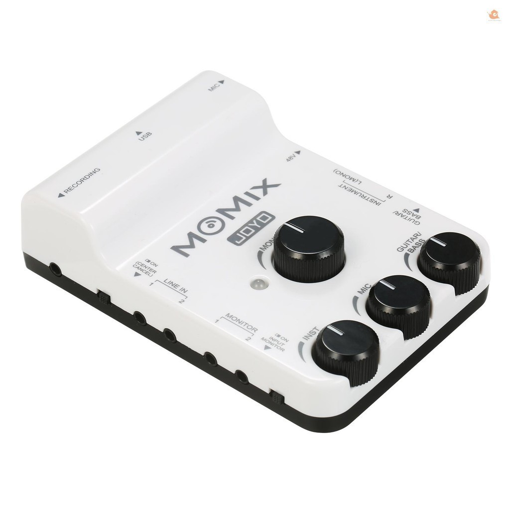 Aut JOYO MOMIX USB Audio Interface Mixer เครื ่ องผสมเสียงแบบพกพา Professional Sound Mixer สําหรับ PC สมาร ์ ทโฟนอุปกรณ ์ เครื ่ องเสียงเพลง