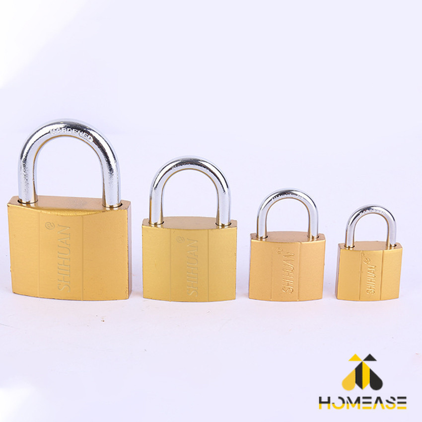 HA กุญแจล็อค มินิ แม่กุญแจทองแดงเทียม ใช้สำหรับล็อกประตู ตู้  Key lock