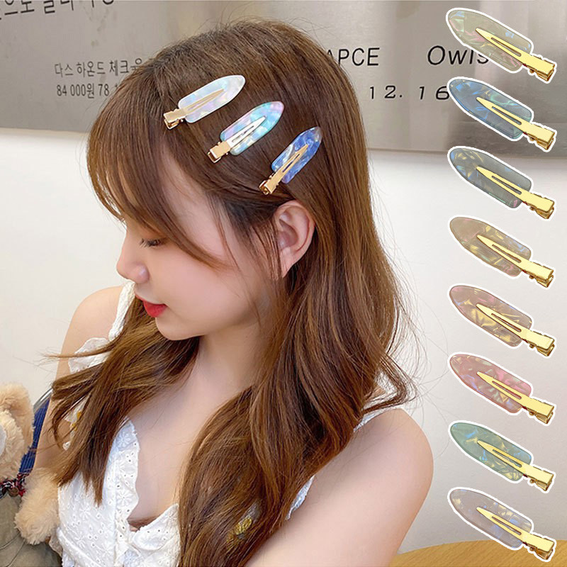 Ins สีไล ่ ระดับสีคลิปผม Creative Mini Hair Pins แฟชั ่ นอุปกรณ ์ เสริมผม Photo Prop