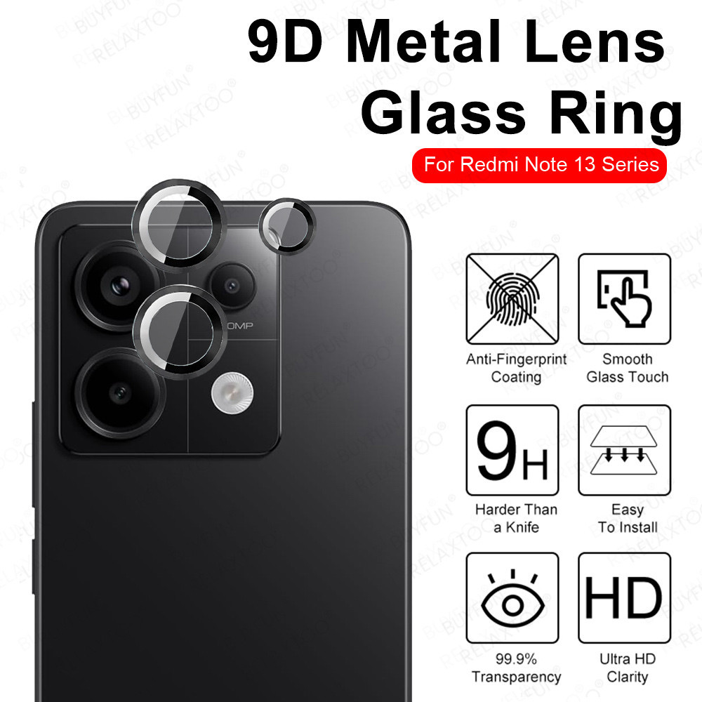 สําหรับ Xiaomi Redmi หมายเหตุ 13 Pro 5G ชุดด้านหลังกล้อง Protector แหวน Redmy Note13 Pro + หมายเหตุ 13Pro Plus Note13 13Pro เลนส์ฝาครอบกระจก
