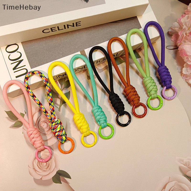 Timehebay Paracord Braided ทอพวงกุญแจ Lanyard Buckle Emergency Survival Bagpack Key แหวนสายรัดข ้ อมือรถ Trinket Key ผู ้ ถือ EN