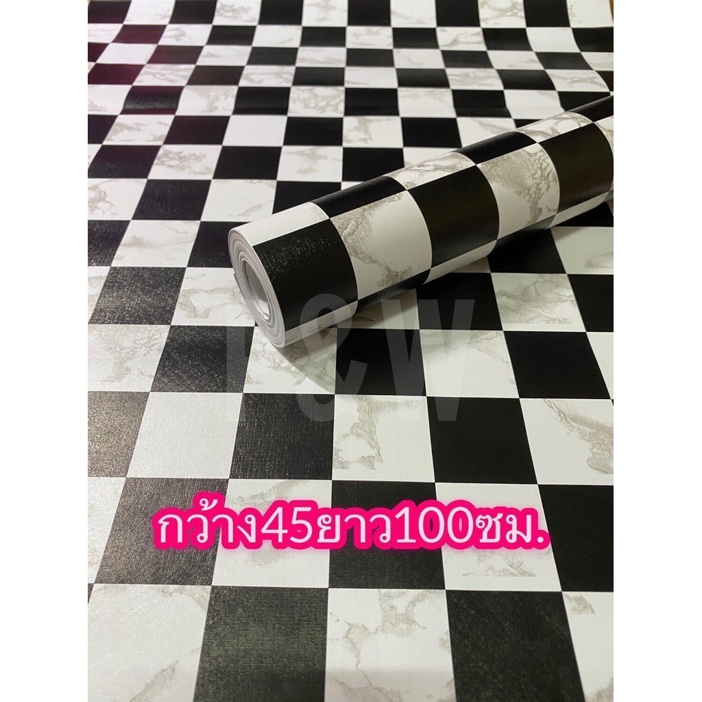 PWshop ด่วน!!! Wallpaper วอลเปเปอร์ติดผนัง PVC ใช้งานง่าย มีกาวในตัว ติดได้ด้วยตนเอง ไม่ต้องง้อช่าง 