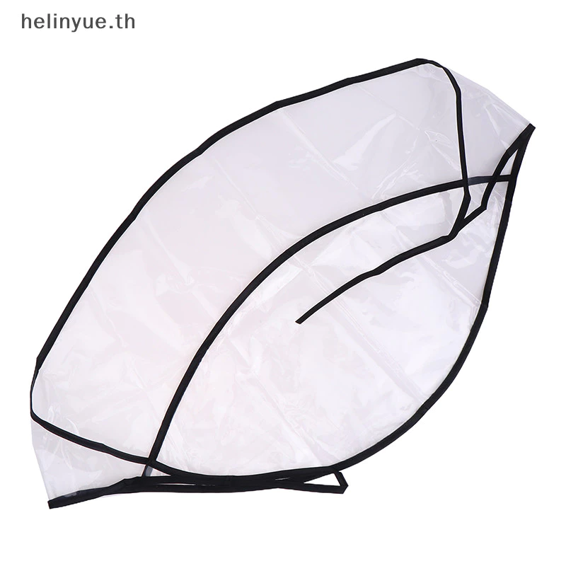 Helinyue หมวกกันฝนพลาสติกสำหรับผู้หญิง