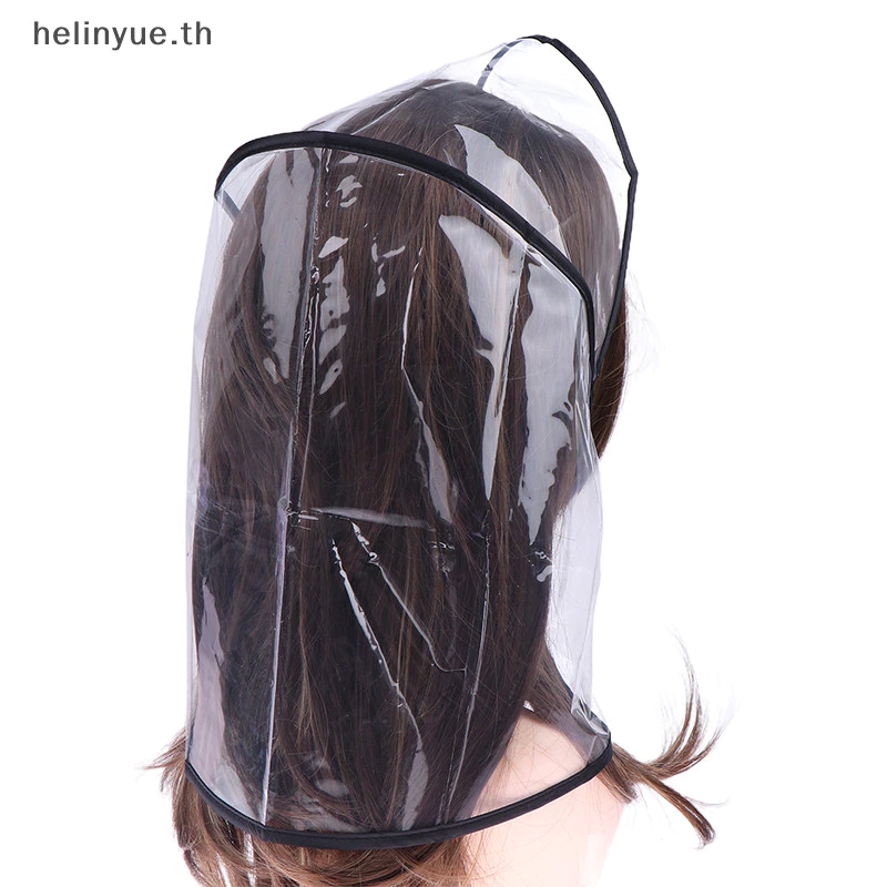 Helinyue หมวกกันฝนพลาสติกสำหรับผู้หญิง thumbnail 5