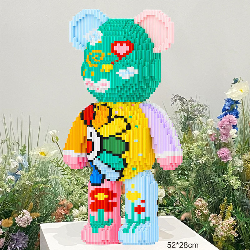 Building Block ของเล ่ นหมีรุนแรงปริศนาสามมิติของเล ่ นเพื ่ อการศึกษา Hand-Assembl