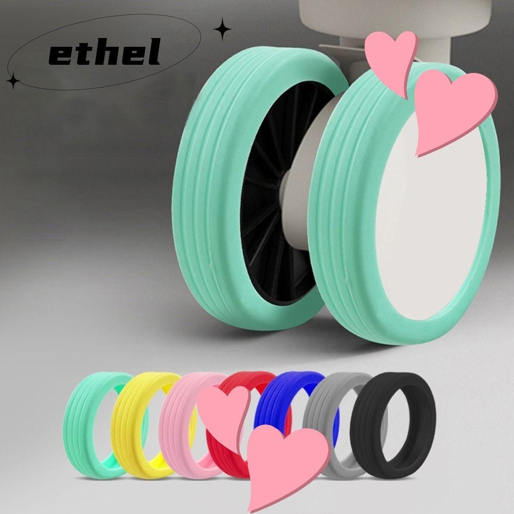 Ethel ฝาครอบป้องกันล้อกระเป๋าเดินทาง ลดเสียงรบกวน เสียงเงียบ 4 8 ชิ้น ต่อชุด