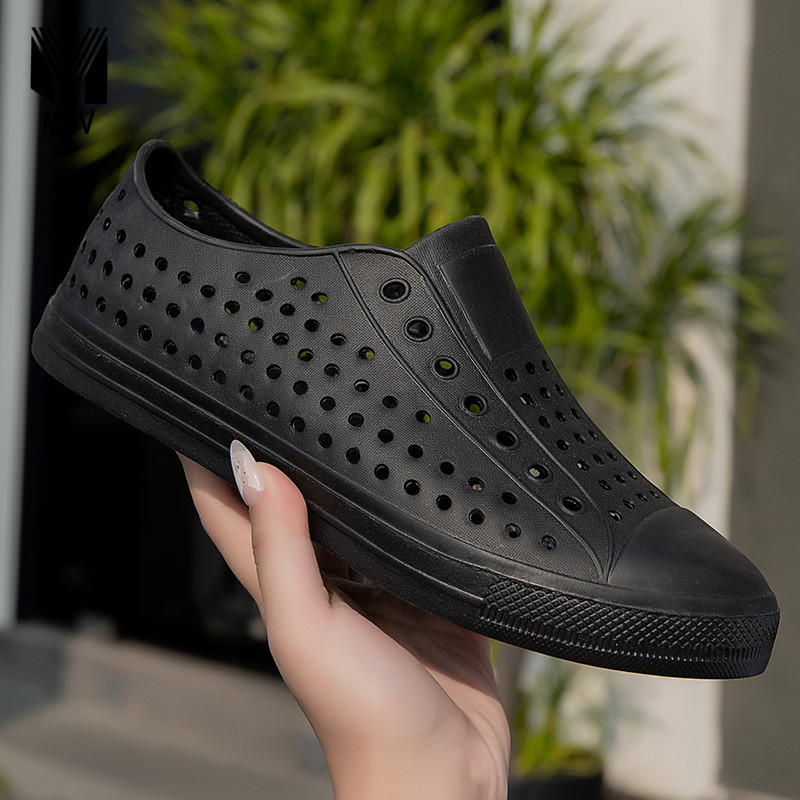 MIV Increased Non-slip High-heeled Shoes Hole Shoes Beach Sandals Home Shoes New Thick-soled Slipper