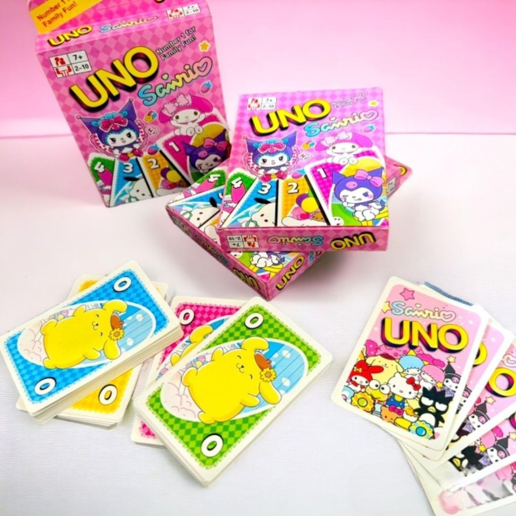 การ์ดเกมส์ UNO ลายการ์ตูน เล่นกับครอบครัว #P-0054