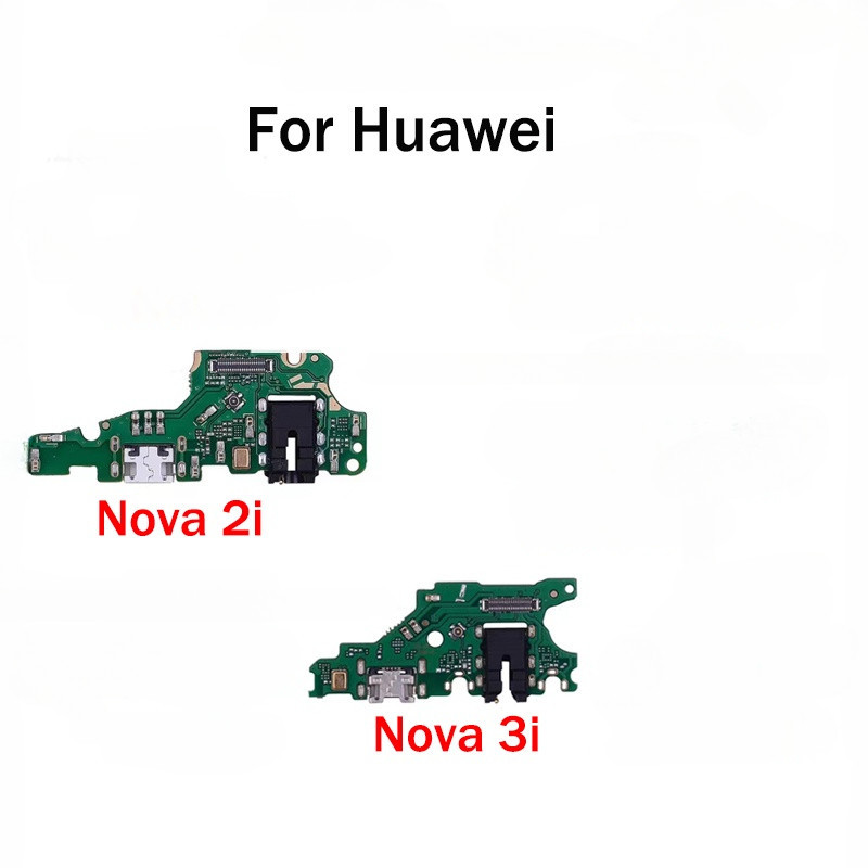 ชาร์จพอร์ต Connector บอร์ด Flex Cable พร้อมไมโครโฟนอะไหล่สำหรับ Huawei Nova 2i 3i