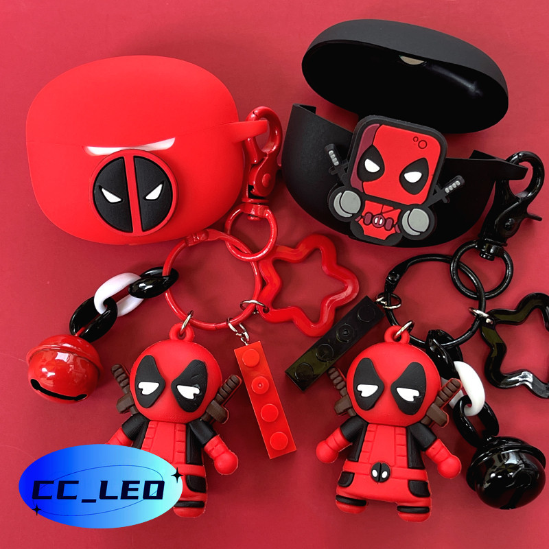 For EDIFIER X5 Pro Case Cartoon Finger Ring Lanyard EDIFIER Z3 Pro Silicone Soft Case Cute Keychain Pendant EDIFIER X5 Pro Shockproof Shell Protective Cover