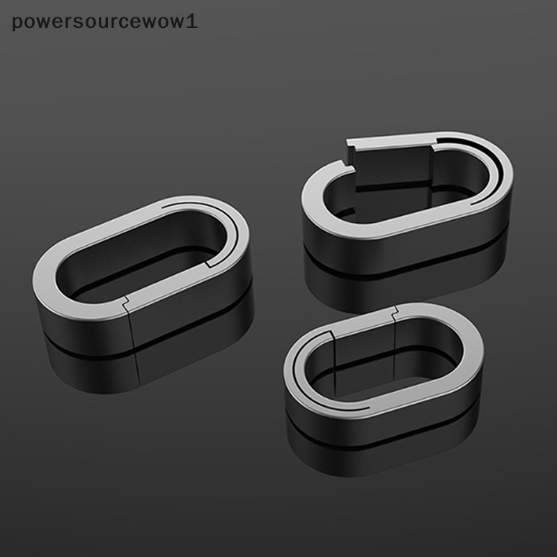 WOW Titanium Alloy Key Ring Connection Buckle Universal Joint Auxiliary Ring Connection Bayonet Ring บุคลิกภาพความคิดสร้างสรรค์ TH