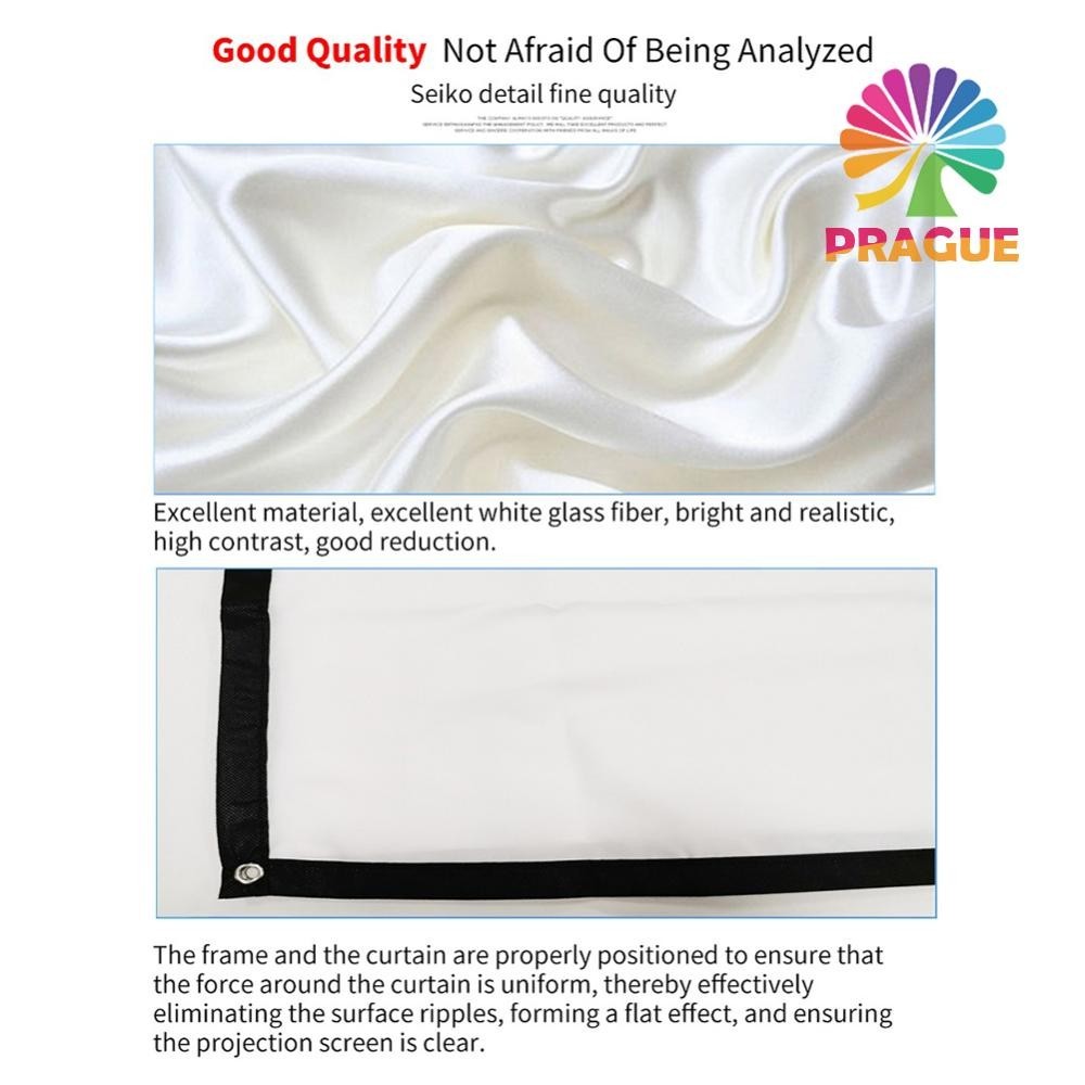 16 9 Simple Projector Curtain 60 72 84 100 120 150 นิ ้ ว HD Display Screen [prague.th ]