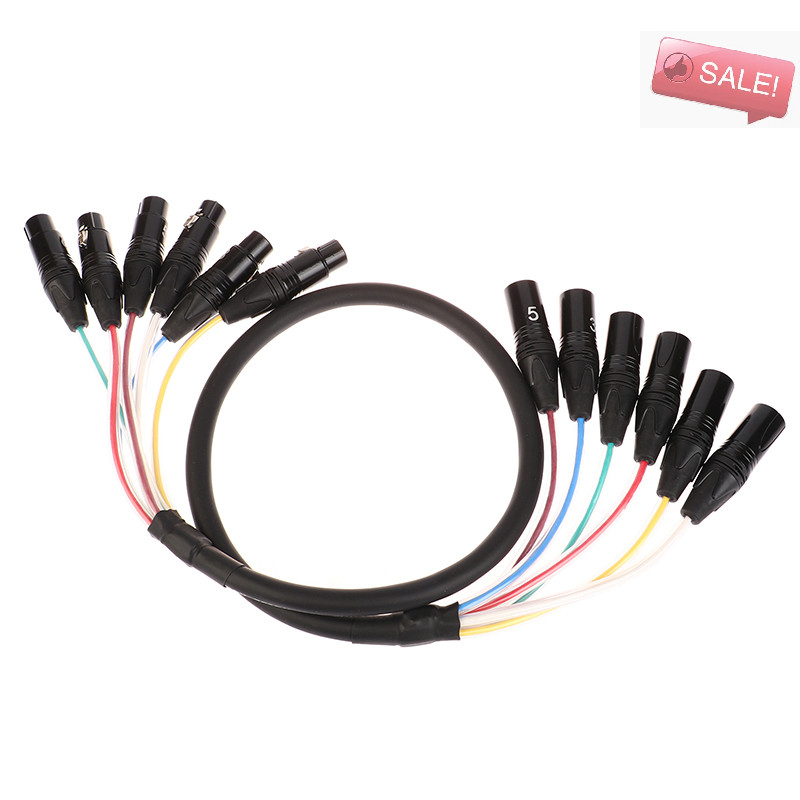 AT 2 4 6 Channel Multi-Media 3 Pin XLR Cable Male To Female Balanced Audio Extension Cord A