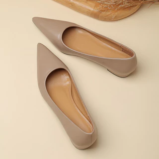 ผู ้ หญิงบัลเล ่ ต ์ Flats สุภาพสตรีแฟชั ่ น Pointed Toe รองเท ้ าทํางานสบาย Soft Sole All-match Flats