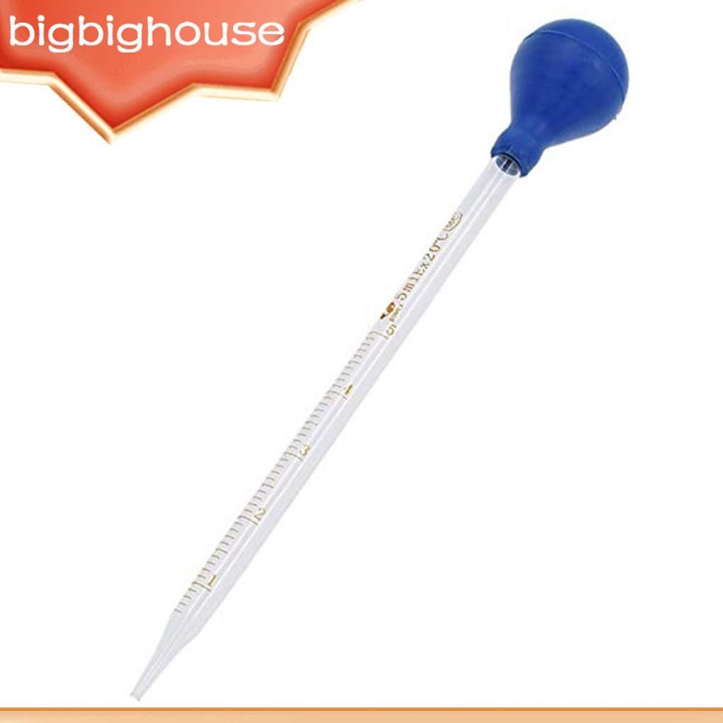 【Biho 】1/2/3/5 Dropper Test Measuring Essential Oils Transfer Rubber Head Scale Pipette 5ml Manual S