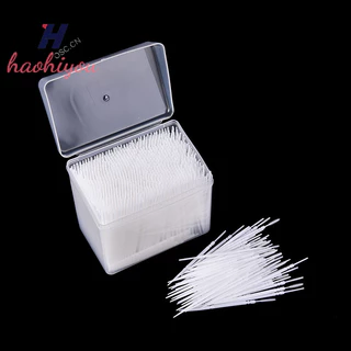 <haohiyou> 1100 ชิ้น Picks พลาสติกสุขอนามัยช่องปาก 2 Way Interdental Brush Tooth Pick